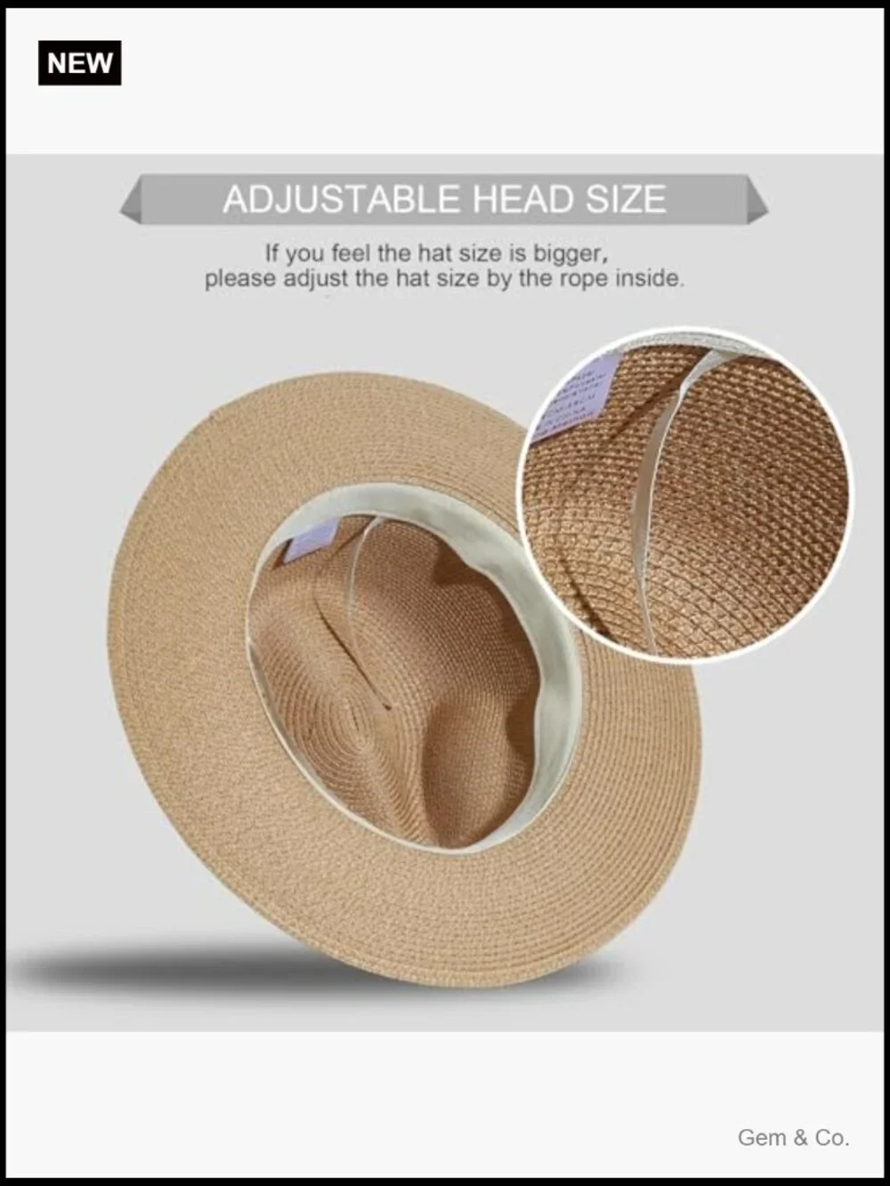 Wide Brim Straw Panama Roll up Hat Fedora Beach Sun Hat UPF50+